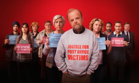 Toby Jones and co in Mr Bates vs the Post Office.