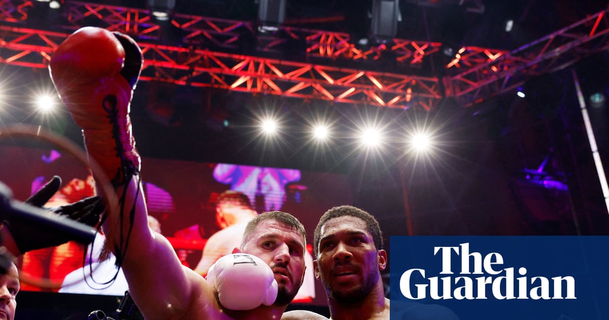 Anthony Joshua knocked down twice but stops Kristian Prenga in round two