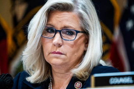 Liz Cheney listens to testimony