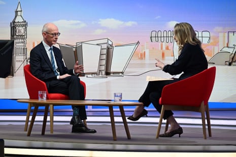 Pat McFadden appearing on the Sunday with Laura Kuenssberg programme.