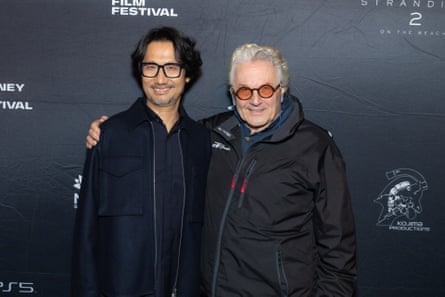 Hideo Kojima with George Miller at the Sydney film festival, June 2025
