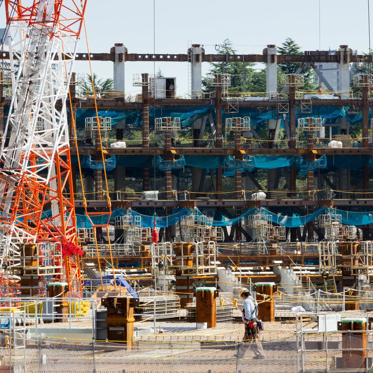 Tokyo Olympic Stadium Worker S Death Follows 190 Hours Of Overtime In Month Olympic Games The Guardian