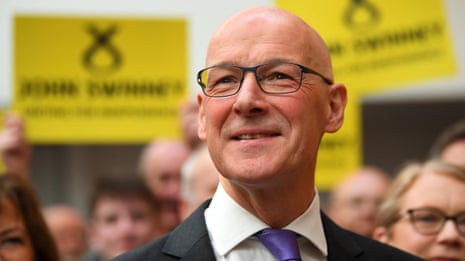 John Swinney announces he is standing for SNP leader and first minister – video
