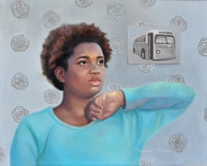 Rosa Parks’ DreamerThis painting symbolizes the dreamers, generations after Rosa Parks. oil on panel 16x20” Artwork: Veronica Winters/GuardianWitness