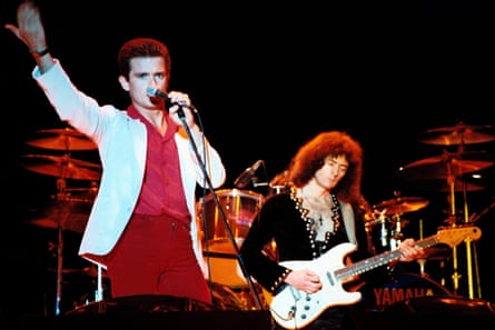 Graham Bonnet and Ritchie Blackmore at Monsters of Rock on 16 August 1980.