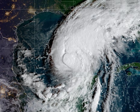 a satellite view of a hurricane