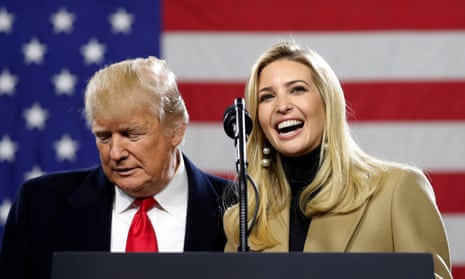 Donald Trump and his daughter Ivanka on a trip to Pennsylvania on Thursday. On Friday, Trump was to become the first sitting president to address the March for Life.