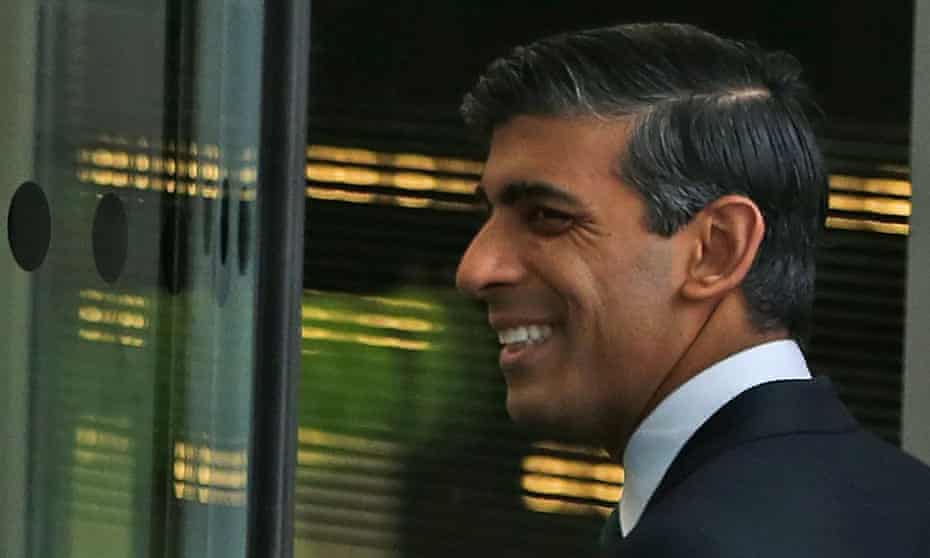 The chancellor of the exchequer, Rishi Sunak