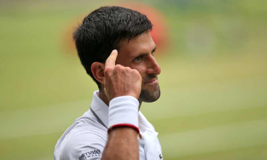 Serbian tennis player Novak Djokovic