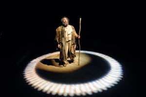 Antony Sher, pictured here playing Prospero in the Royal Shakespeare Company’s 2009 production of The Tempest at the Courtyard Theatre, Stratford upon Avon, was born in Cape Town, South Africa on 14 June 1949