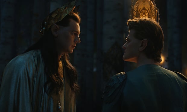 Benjamin Walker as the High King and Robert Aramayo as Elrond.