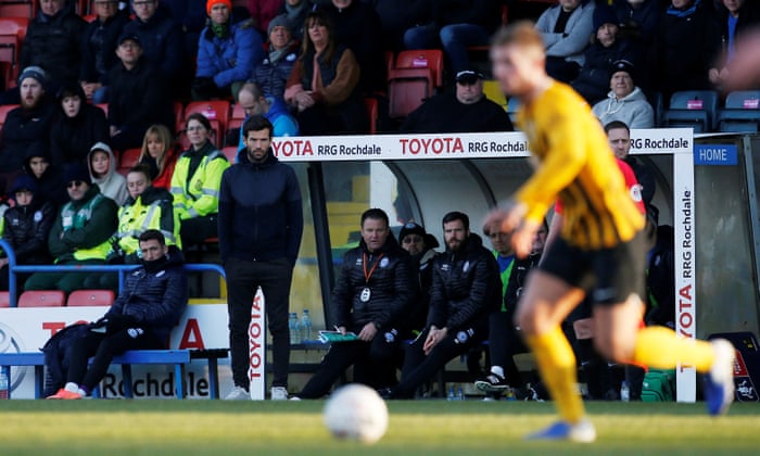 Rochdale S Brian Barry Murphy People Tell Me I Ve Been Watching Guardiola Too Much Football The Guardian