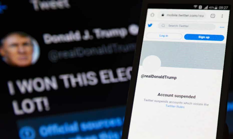 Trump's Twitter account suspended