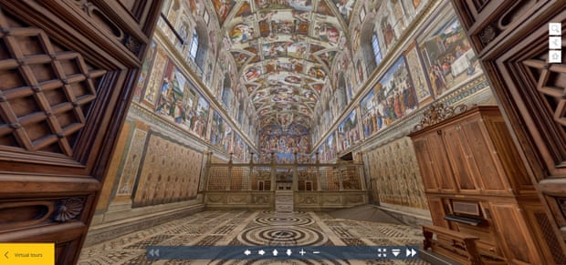 The Vatican’s Sistine Chapel virtual tour.