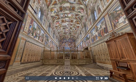 A virtual tour of the Sistine Chapel from the Vatican Museum