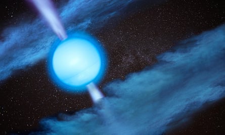 An artist’s visualisation of a neutron star.