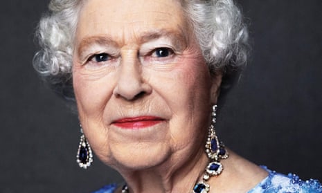 A portrait of the Queen taken by the British photographer David Bailey