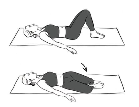 Two illustrations showing however to execute genu rolls