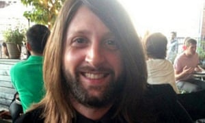 A photo of Nick Alexander, who was selling rock merchandise when he died in the Bataclan massacre in Paris.