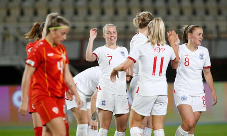 Beth Mead has scored four goals in England’s 10-0 win.