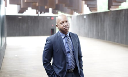 Bryan Stevenson at Alabama’s Memorial to Peace and Justice, which he founded.