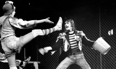 ‘I dance like a duck’ … Jeremy Irons, right, as Judas in London; the musical’s first commercial staging in New York was 50 years ago this month.
