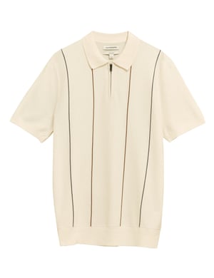 Silk knitted polo, £35, Autograph at marksandspencer.com