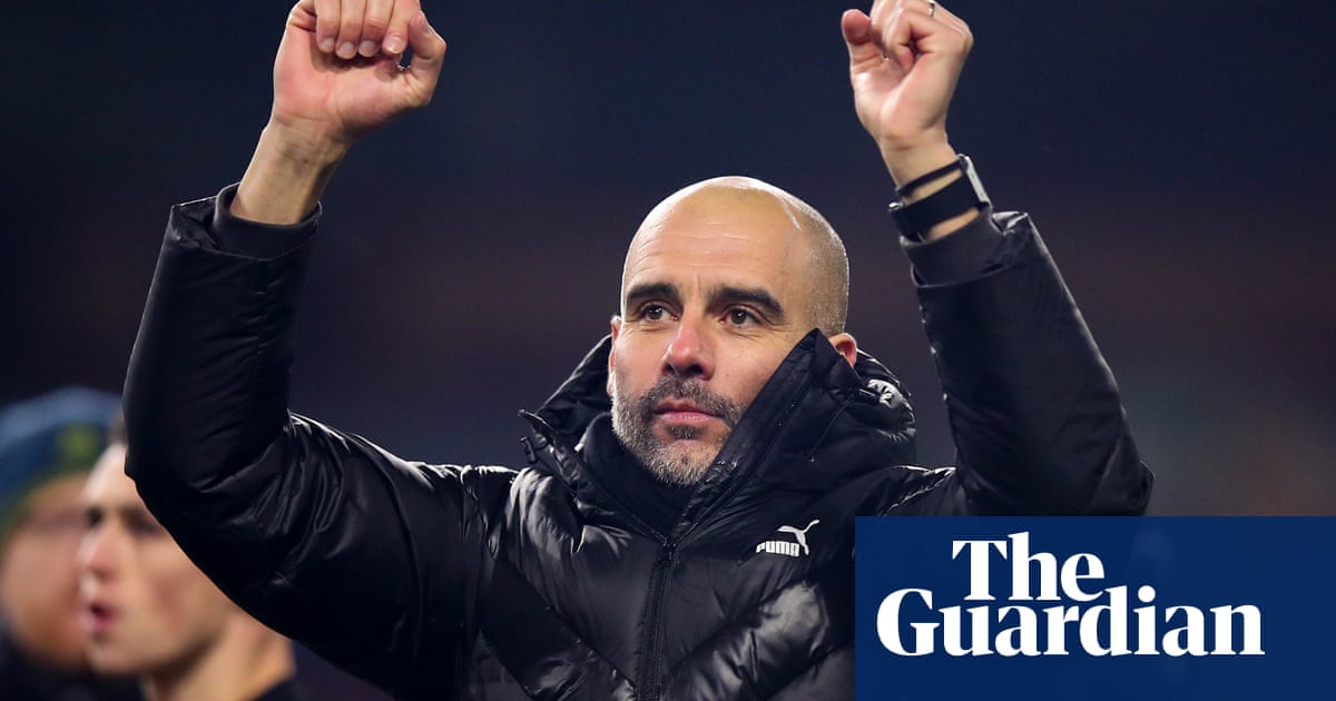 Pep Guardiola says Manchester City would be ‘crazy’ to think about the title