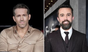 Actors Ryan Reynolds and Rob McElhenney, Wrexham’s new owners.
