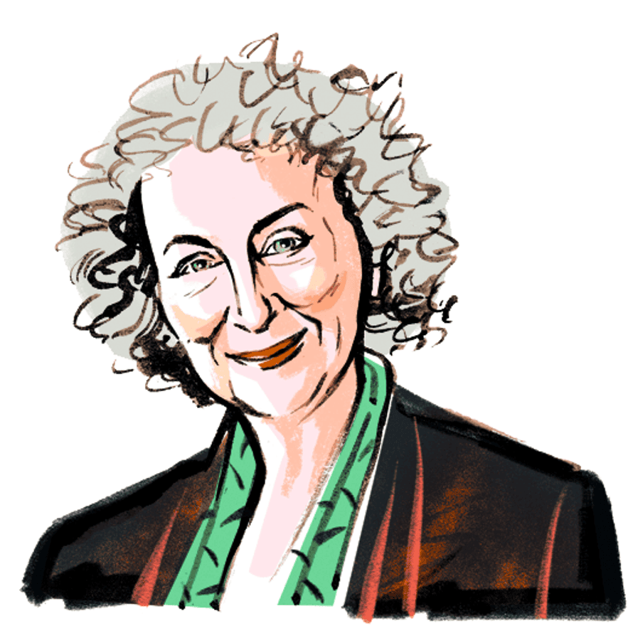 Margaret Atwood illustration