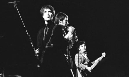 Dr Feelgood … Wilko Johnson with Lee Brilleaux and John B Sparks.