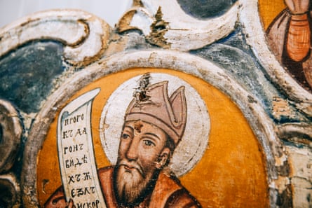 An antique religious artwork from Marushchak’s personal collection.