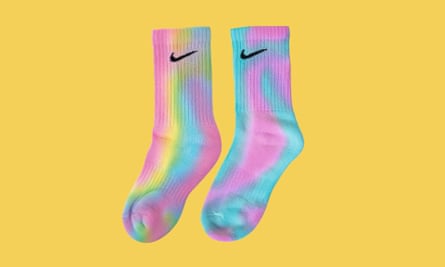 Tie-dye Nike socks