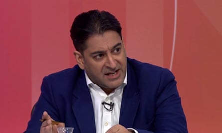The RT presenter Afshin Rattansi.