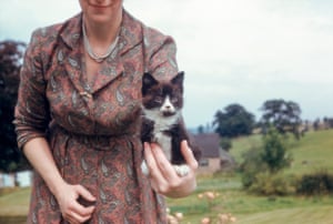 Cat in the HandMary and kitten, Maerfield Gate, Stoke-on-Trent, 1962