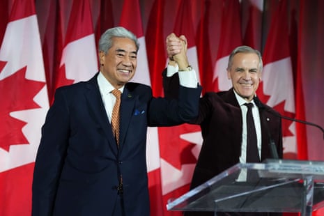 Carney welcomes Michael Ma at Liberal party event