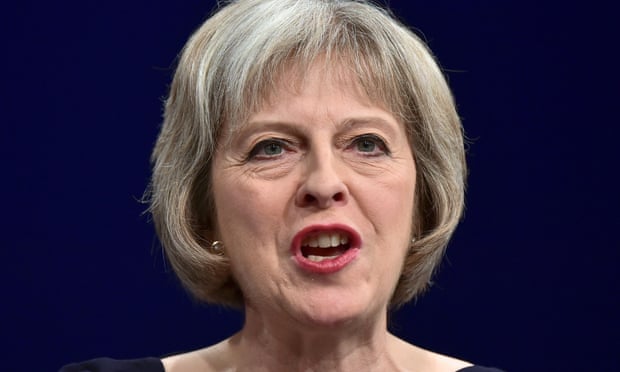 Theresa May as home secretary in 2015: government lawyers have said her proposed bill fails to provide a legally acceptable definition of extremism.