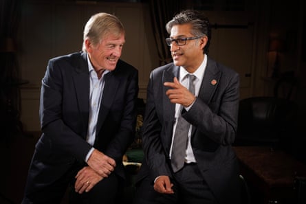 Kenny Dalglish with Asif Kapadia.