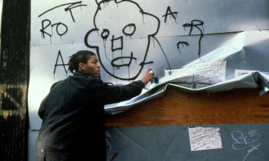Basquiat on the set of Downtown 81