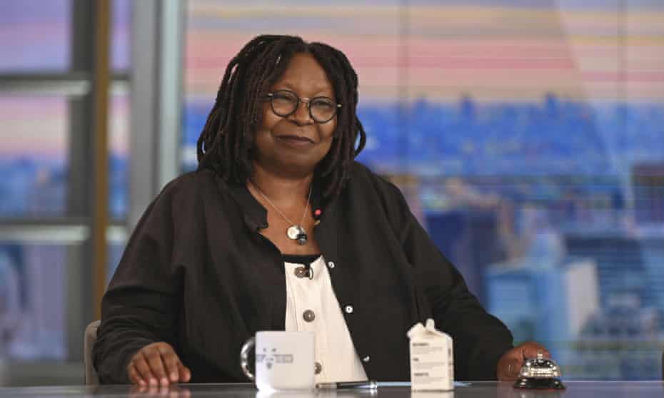 Whoopi Goldberg on The View. Goldberg has been suspended for two weeks.
