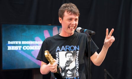 Game-changer? … Campbell winning the Dave’s Edinburgh comedy award.