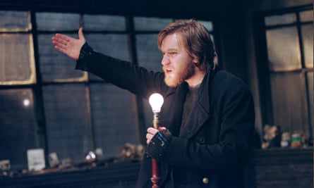 Ewan McGregor in Little Malcolm and His Struggle Against the Eunuchs at Hampstead theatre, London, in 1998.