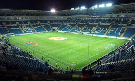 Manchester United will play their Europa League game against Zorya Luhansk at the Chornomorets Stadium in Odessa.