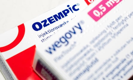 Boxes of prescription drugs Ozempic and Wegovy