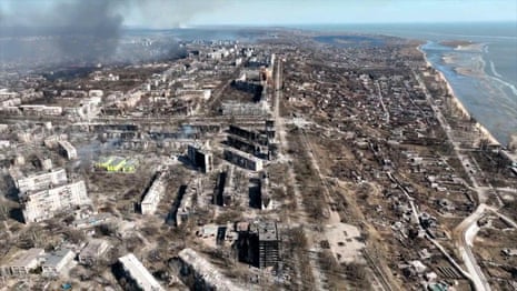 Drone footage shows scale of devastation in Mariupol – video