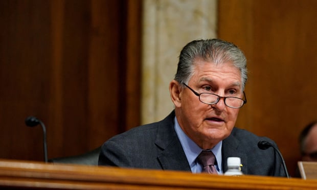 Joe Manchin, the West Virginia senator, who previously appeared to kill off climate legislation.