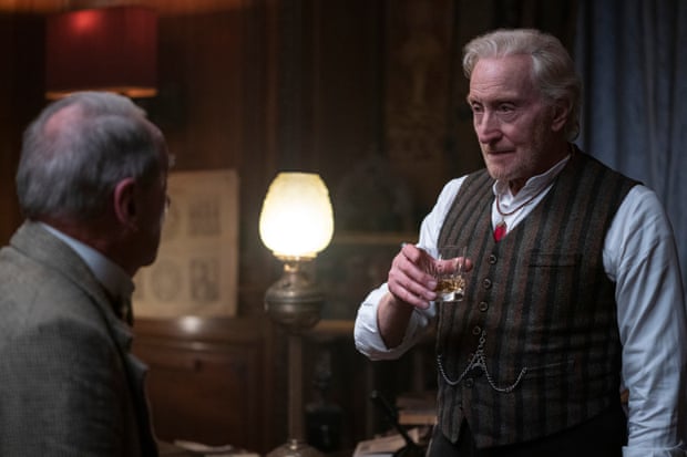 Sinister … Charles Dance as Roderick Burgess in episode one.