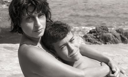 The actor Anna Magnani and son at her villa in San Felice Circeo, 1955, by Paolo Di Paolo.