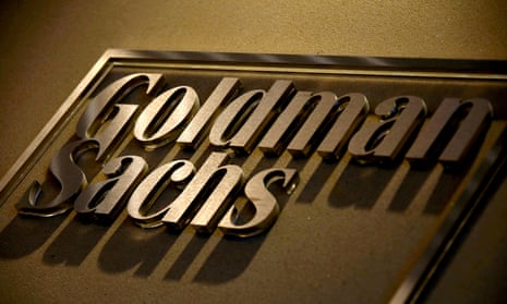 A Goldman Sachs office sign