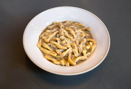 Strozzapreti with truffle: ‘I am guessing that many of Notto’s customers had considered longevity and instead opted for a luscious bowl of handmade strozzapreti.’